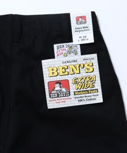 BEN DAVIS EXTRA WIDE PANTS BLACK