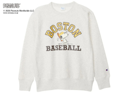 【送料無料】PEANUTS × Champion REVERSE WEAVE CREW NECK SWEAT 70's 11.5oz MODEL OATMEAL