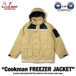 【送料無料】COOKMAN LOS ANGELES CALIFORNIA FREEZER JACKET BEIGE