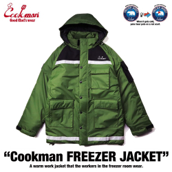 【送料無料】COOKMAN LOS ANGELES CALIFORNIA FREEZER JACKET OLIVE