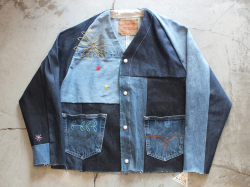 【送料無料】THRIFTY LOOK EMBROIDERY LEVI'S ENGIHEERD JACKET A
