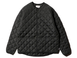 【送料無料】PENNEY'S STANDARD QUILT CREW CARDIGAN BLACK