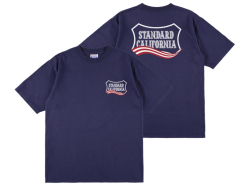 【送料無料】STANDARD CALIFORNIA HEAVYWEIGHT SHIELD LOGO T-SHIRT July 4th