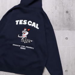 【送料無料】The Endless Summer TES CALIFORNIA BUHI BOY EMB BIG SWEAT PARKA NAVY