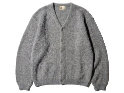 【送料無料】TOWNCRAFT MOHAIR SHAGGY CARDIGAN GRAY