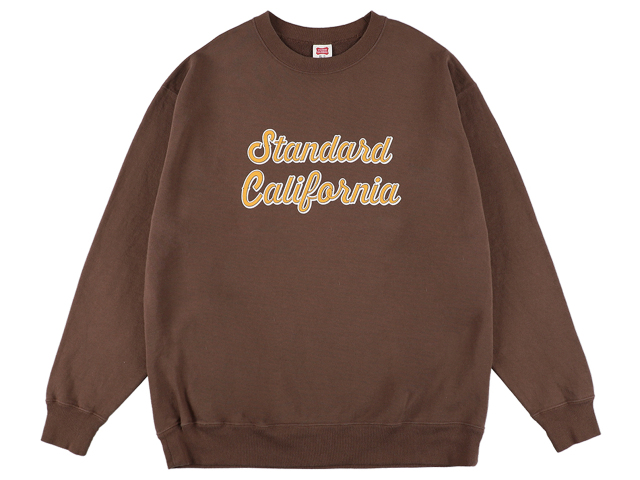 Standard California クルーネック スウェット ブラウン Standard California クルースウェット ブラウン