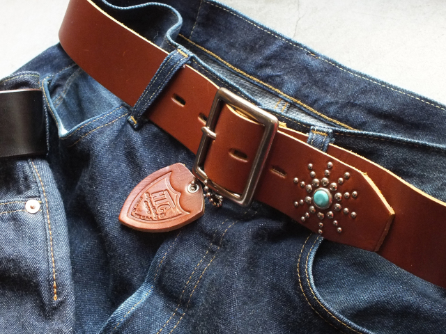 【dirrect】HTC レザースタッズベルト スター柄 HTC HTC スタッズベルト ＃31 スター 星柄 made in usa アメリカ