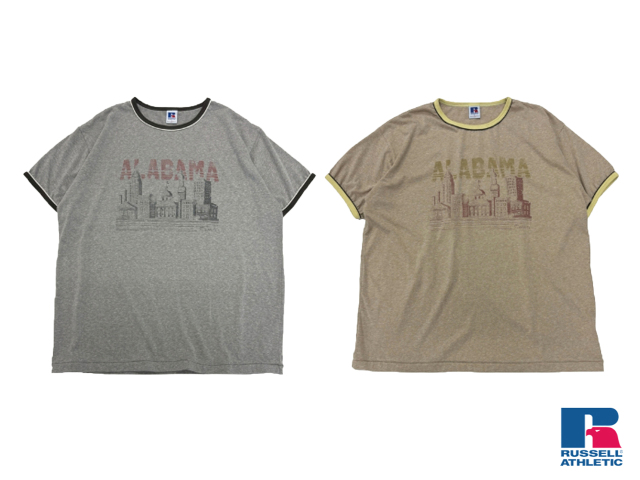 通販 アメカジ 札幌 ラッセル アスレチック プリント Tシャツ RUSSELL