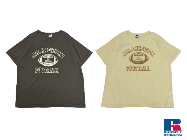 通販 アメカジ 札幌 ラッセル アスレチック プリント Tシャツ RUSSELL