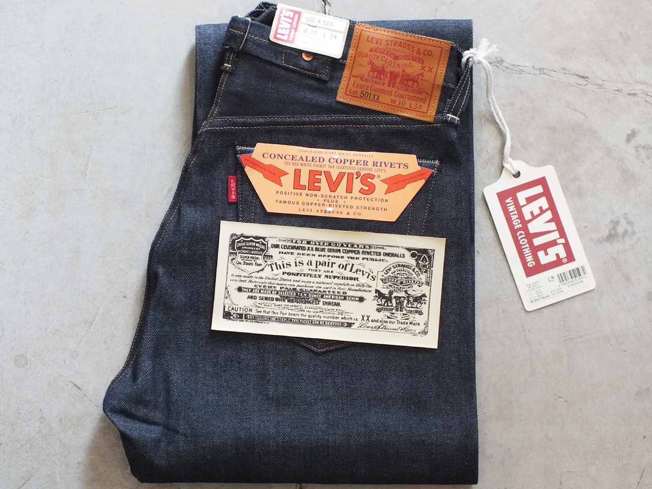 【送料無料】LVC LEVI'S VINTAGE CLOTHING 501XX 1937MODEL ORGANIC RIGID
