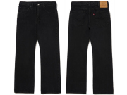 【送料無料】LEVI’S 517 BOOTS CUT JEANS BLACK "WELCOME TO THE RODEO"