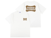 【送料無料】STANDARD CALIFORNIA HEAVYWEIGHT BASIC SHIELD LOGO T-SHIRT WHITE