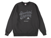 【送料無料】STANDARD CALIFORNIA US COTTON MODERN TWIST SIGNS LOGO2 SWEAT CHARCOAL