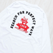【送料無料】The Endless Summer TES CALIFORNIA BREMEN BUHI EMB LONG SLEEVE BIG T-SHIRT WHITE
