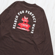 【送料無料】The Endless Summer TES CALIFORNIA BREMEN BUHI EMB LONG SLEEVE BIG T-SHIRT BROWN