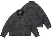 【送料無料】BEN DAVIS ZIP FRONT TRUCKER JACKET BLACK