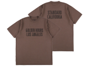 【送料無料】STANDARD CALIFORNIA GOLDEN HOURS LA T-SHIRT BROWN