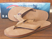 【送料無料】RAINBOW SANDALS SINGLE LAYER PREMIER LEATHER DARK BROWN ※レディースサイズ有