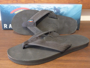 【送料無料】RAINBOW SANDALS SINGLE LAYER PREMIER LEATHER BLACK ※レディースサイズ有
