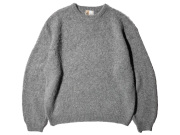 【送料無料】TOWNCRAFT MOHAIR SHAGGY CREW SWEATER GRAY