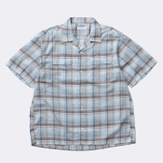 【送料無料】FIDELITY FADE PLAID OPEN COLLER SHIRT OFF WHITE