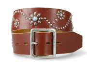 【送料無料】HTC BELT #125 TURQUOISE LIGHT BROWN