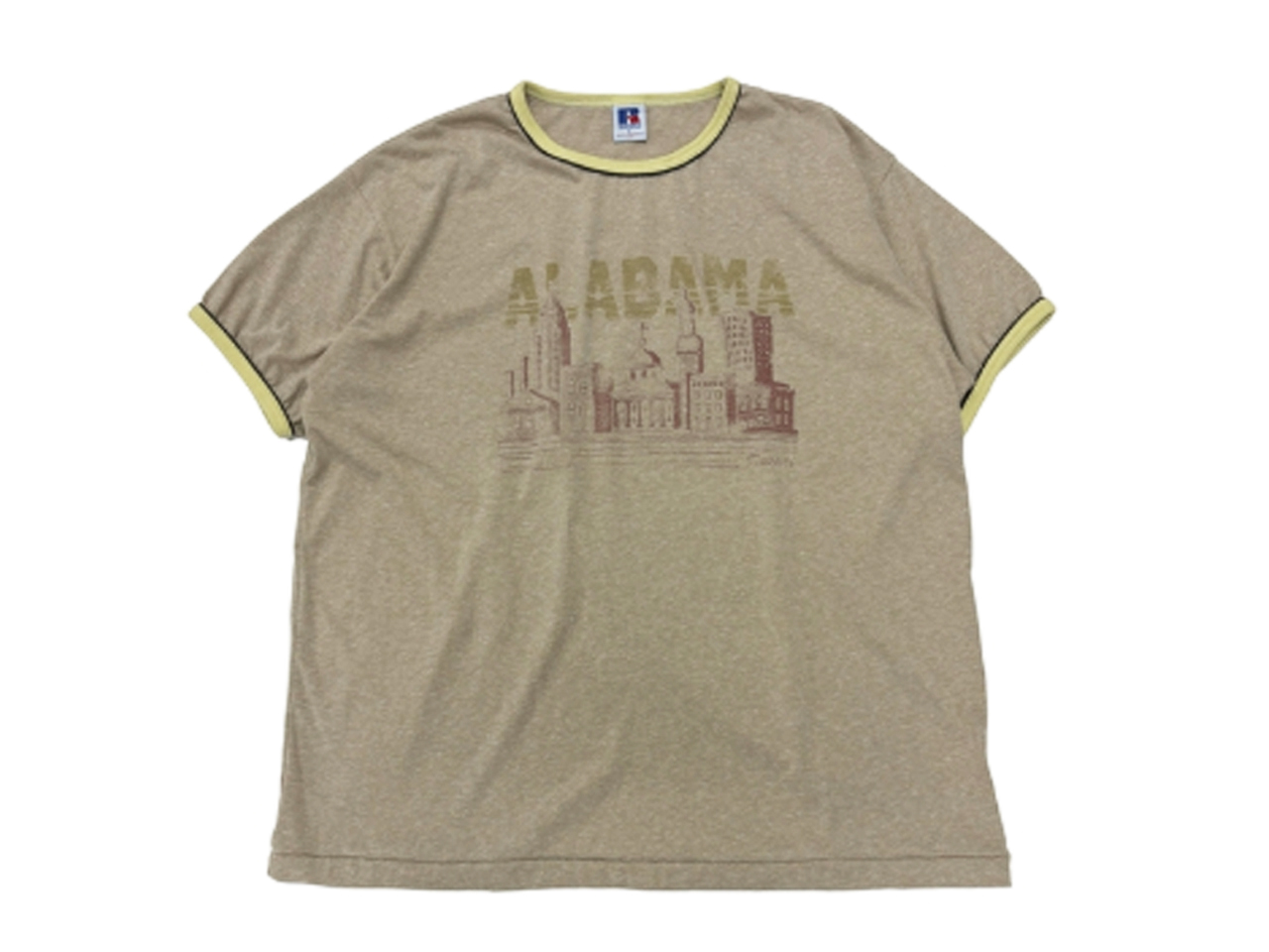 RUSSELL ATHLETIC Tri-Blend Jersey Alabama T-shirt Beige 「メール便OK」