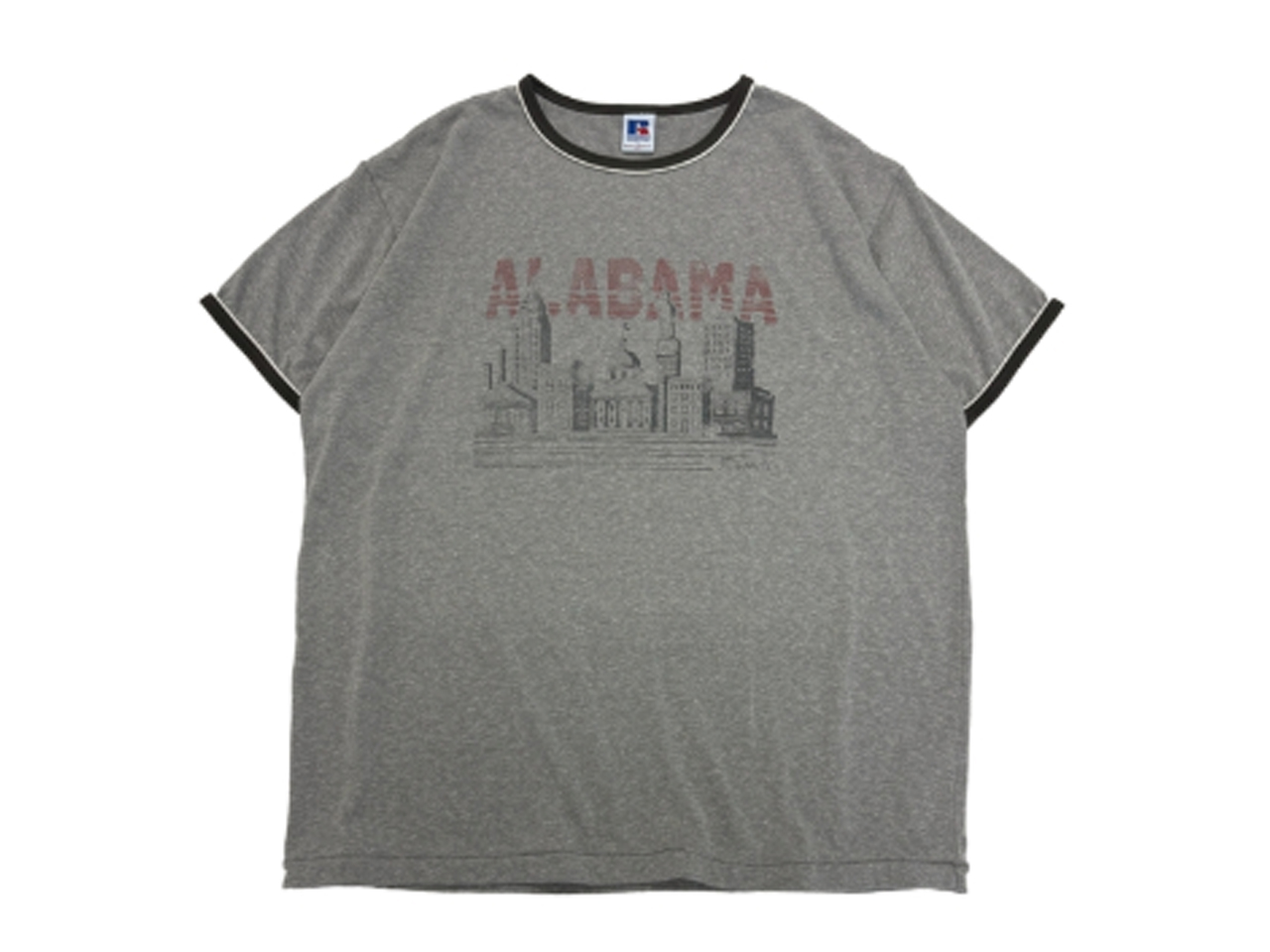 RUSSELL ATHLETIC Tri-Blend Jersey Alabama T-shirt Heather Gray 「メール便OK」