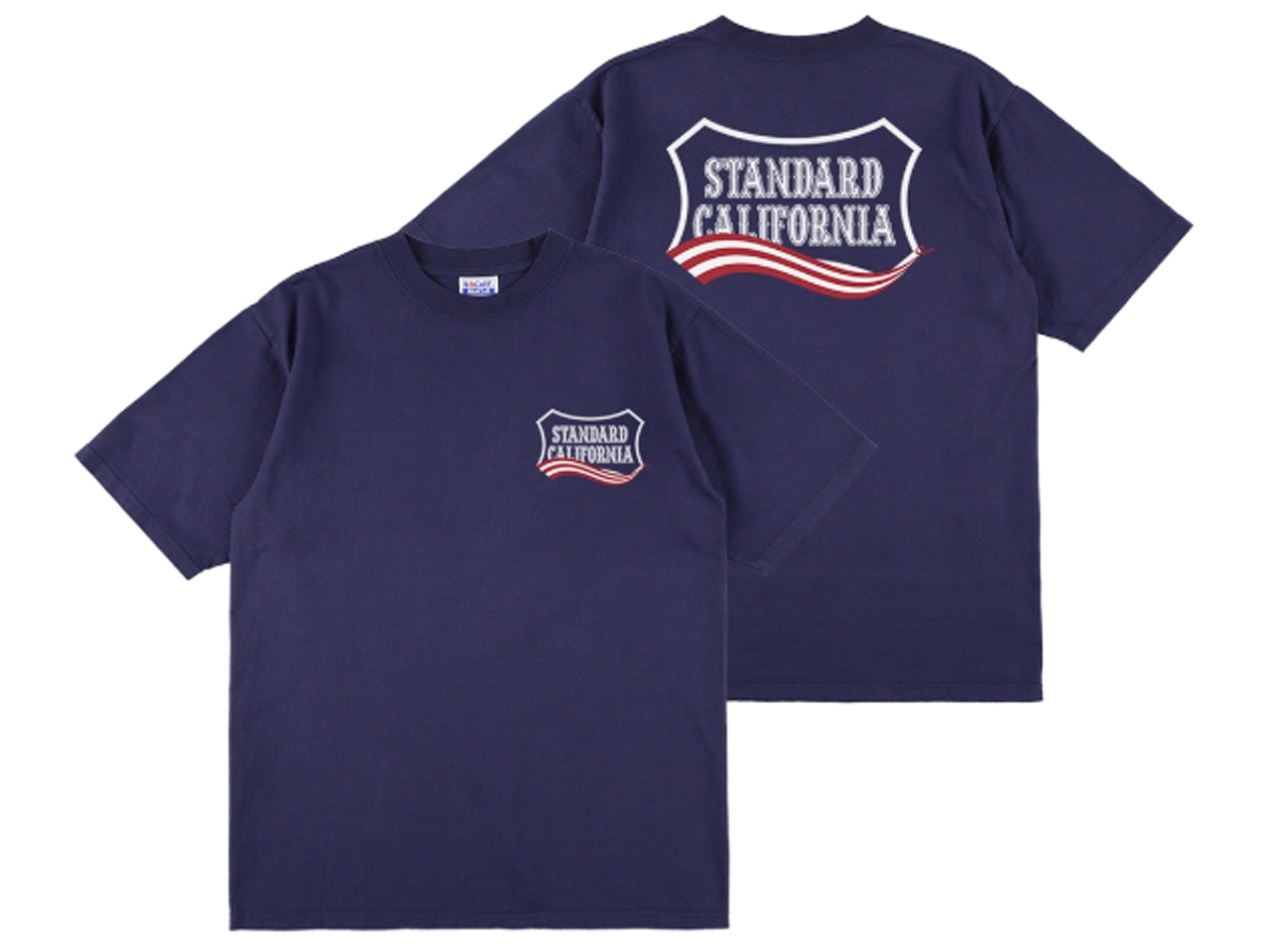 【送料無料】STANDARD CALIFORNIA HEAVYWEIGHT SHIELD LOGO T-SHIRT July 4th