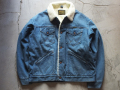 【送料無料】Wrangler US ORIGINAL DENIM BOA WRANGE JACKET VINTAGE WASH