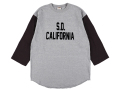 【送料無料】STANDARD CALIFORNIA 88/12 LOGO BASEBALL T-SHIRT GRAY