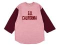 【送料無料】STANDARD CALIFORNIA 88/12 LOGO BASEBALL T-SHIRT RED