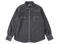 【送料無料】STANDARD CALIFORNIA DENIM WESTERN SHIRT VINTAGE WASH BLACK