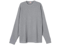 【送料無料】Healthknit SUPER HEAVY WAFFLE CREW NECK L/S #52011 GRAY