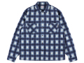 【送料無料】STANDARD CALIFORNIA PRINT FLANNEL CHECK SHIRT NAVY