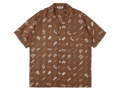 【送料無料】STANDARD CALIFORNIA FOOT PRINT SHIRT BROWN