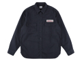 【送料無料】STANDARD CALIFORNIA LOGO PATCH WORK SHIRT VINTAGE WASH NAVY