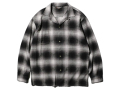 【送料無料】TOWNCRAFT 60's LOOP COLLAR NEL OMBRE SHIRTS BLACK