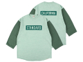 【送料無料】STANDARD CALIFORNIA 88/12 BOX LOGO BASEBALL T-SHIRT GREEN