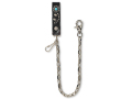 【送料無料】HTC WALLET CHAIN #32 FLOWER TURQUOISE BLACK