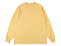 【送料無料】STANDARD CALIFORNIA HEAVYWEIGHT POCKET LONG SLEEVE T-SHIRT VINTAGE WASH YELLOW