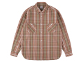 【送料無料】STANDARD CALIFORNIA FLANNEL CHECK SHIRT BEIGE