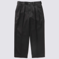 【送料無料】FIDELITY 2TUCK TWILL TROUSERS PANTS BLACK