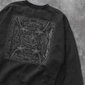 【送料無料】The Endless Summer TES CALIFORNIA BANDANA EMB PIGMENT SWEAT CREW NECK BLACK