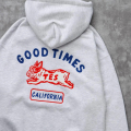 【送料無料】The Endless Summer TES CALIFORNIA GOOD TIMES EMB BIG SWEAT ZIP PARKA OFF WHITE