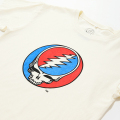 Greatful Dead × Wrangler PRINT T-SHIRT STEAL YOUR FACE SKULL WHITE 「メール便OK」