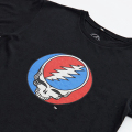 Greatful Dead × Wrangler PRINT T-SHIRT STEAL YOUR FACE SKULL BLACK 「メール便OK」