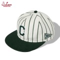 COOKMAN LOS ANGELES CALIFORNIA FLAT BRIM SNAPBACK CAP STRIPE GREEN