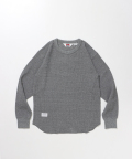 BEN DAVIS WAFFLE L/S CREW MIX GRAY