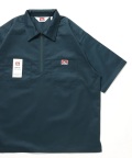 BEN DAVIS HALF ZIP S/S WORK SHIRT D.GREEN
